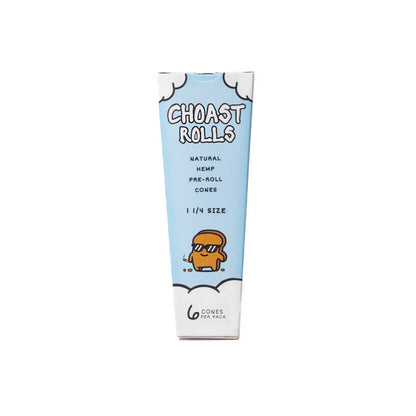 Choast Rolls | 6 Pack 1 1/4 Hemp Cones - 15 Packs Per Box | Made In France_3