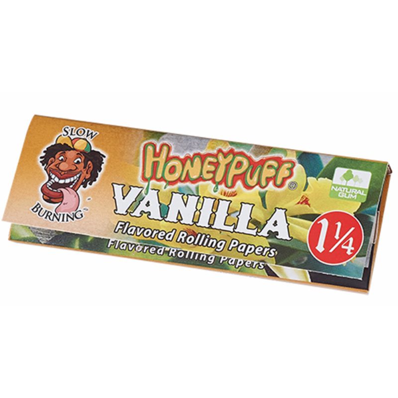 Honey Puff | Slow Burning Flavored Rolling Paper-12 booklets/display  [P802x]
