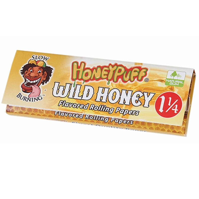 Honey Puff | Slow Burning Flavored Rolling Paper-12 booklets/display  [P802x]