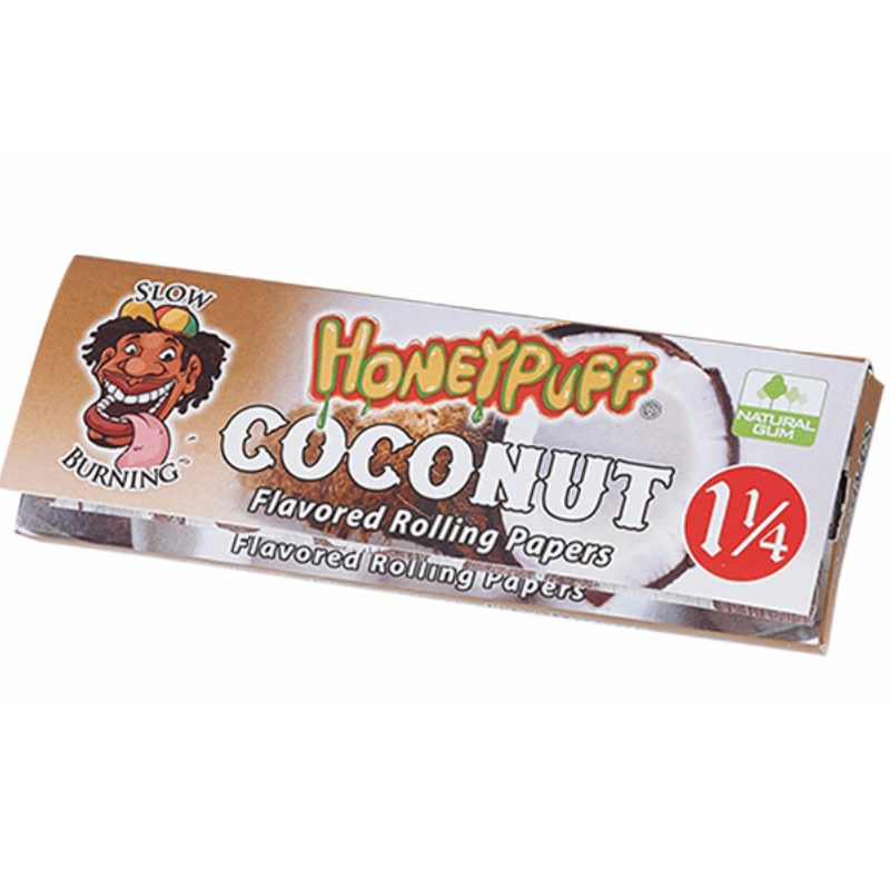 Honey Puff | Slow Burning Flavored Rolling Paper-12 booklets/display  [P802x]