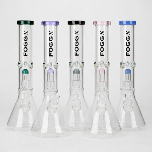 FOGGX | 14" Glass Water Pipe with Percolator [FT187]