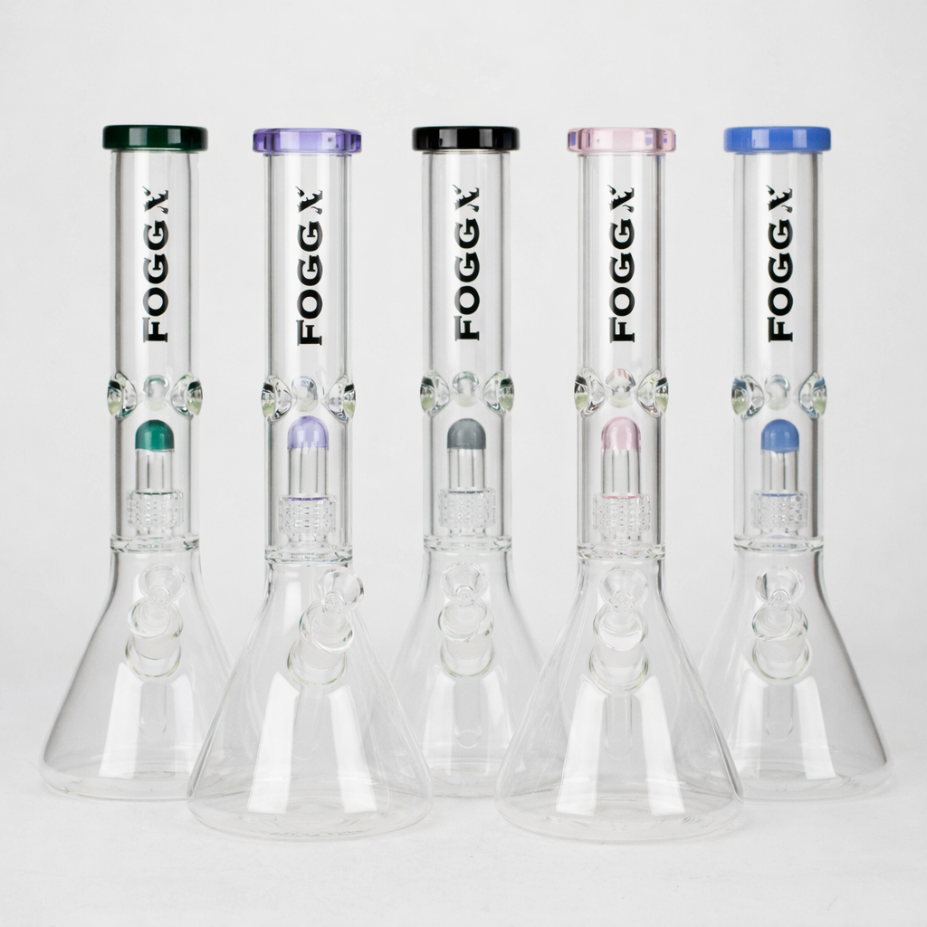 FOGGX | 14" Glass Water Pipe with Percolator [FT187]