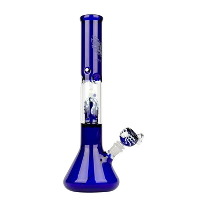 Red Eye Glass 17" Octopus Perc Beaker Bong