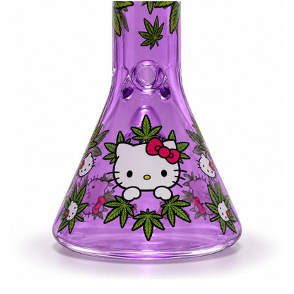 14" Character & Leaf Pattern Beaker