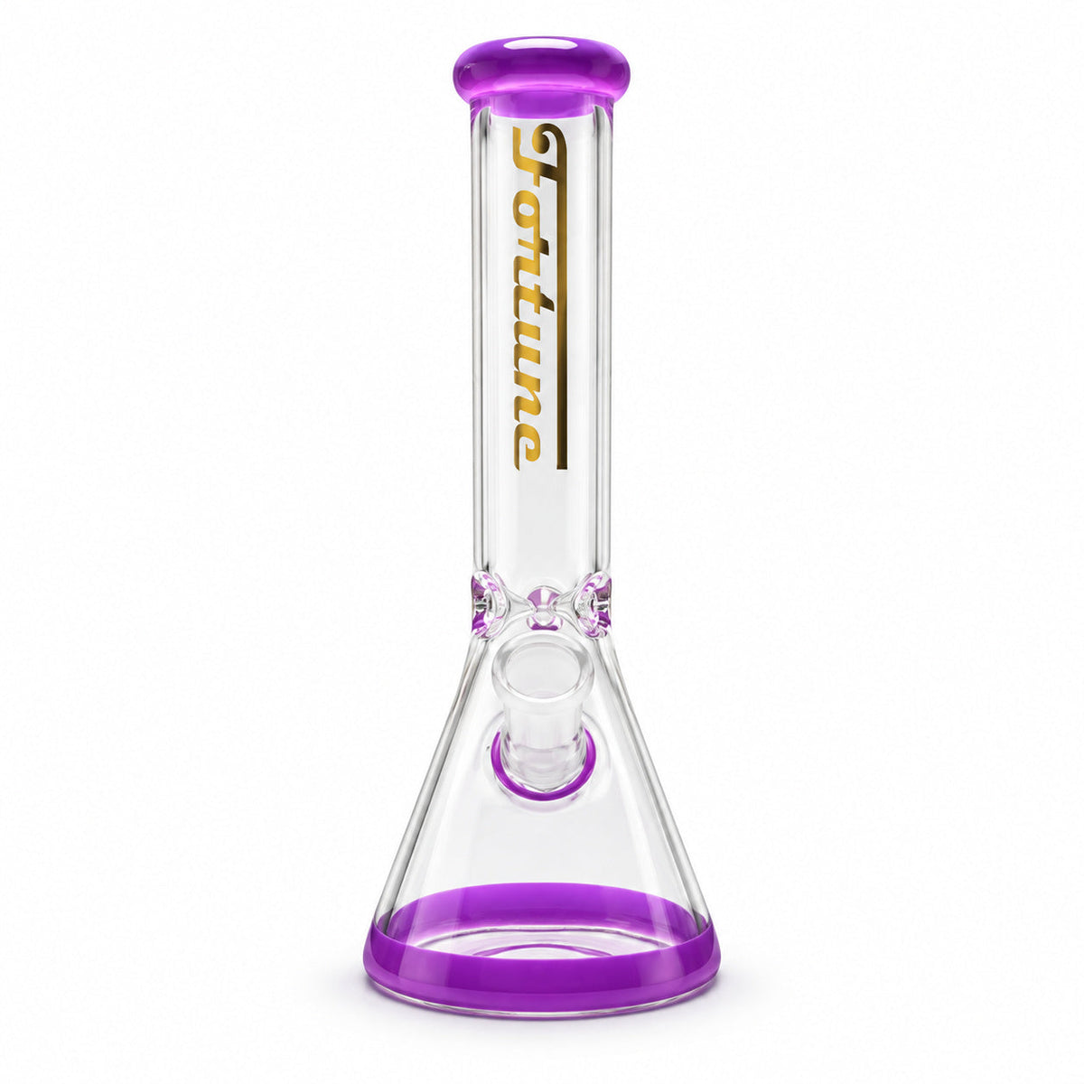 Fortune | 10" Color Accent Beaker Glass Water Pipe – 5mm