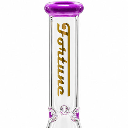 Fortune | 10" Color Accent Beaker Glass Water Pipe – 5mm