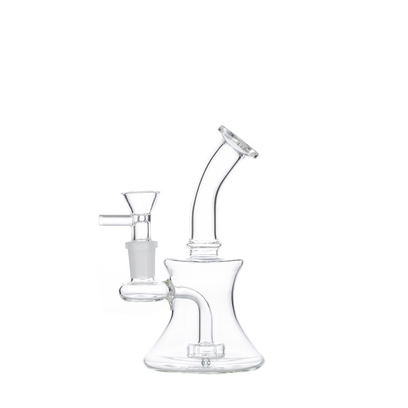 6″ Clear Glass Bong with water diffuser [DCK-017]