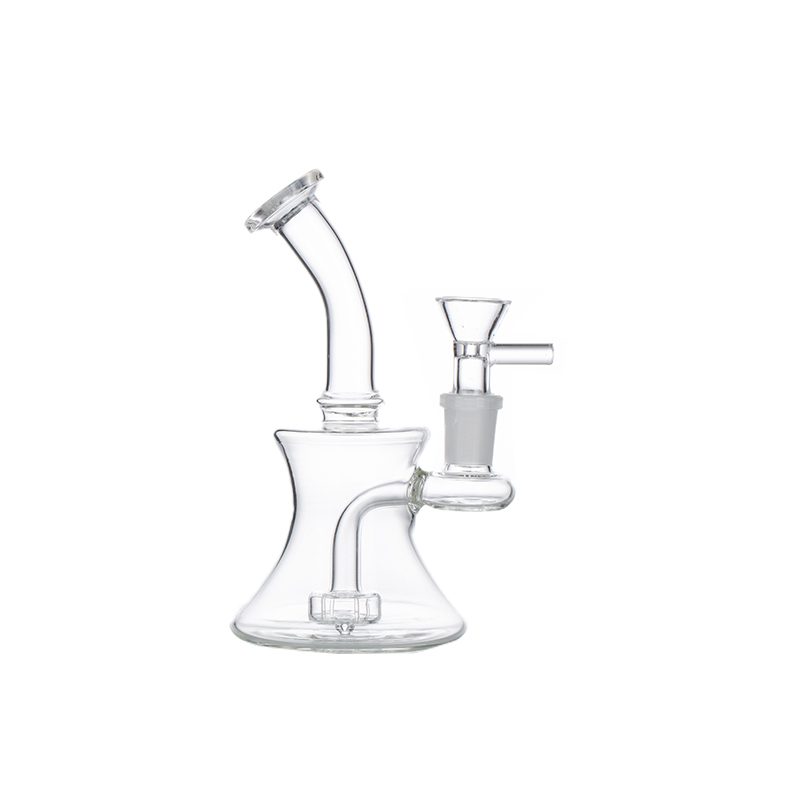 6″ Clear Glass Bong with water diffuser [DCK-017]