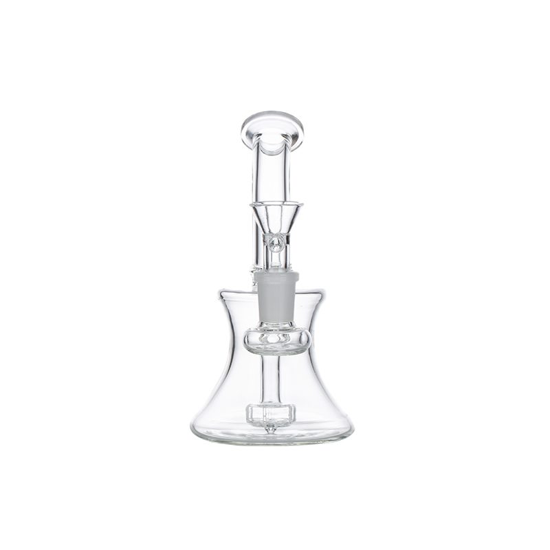 6″ Clear Glass Bong with water diffuser [DCK-017]