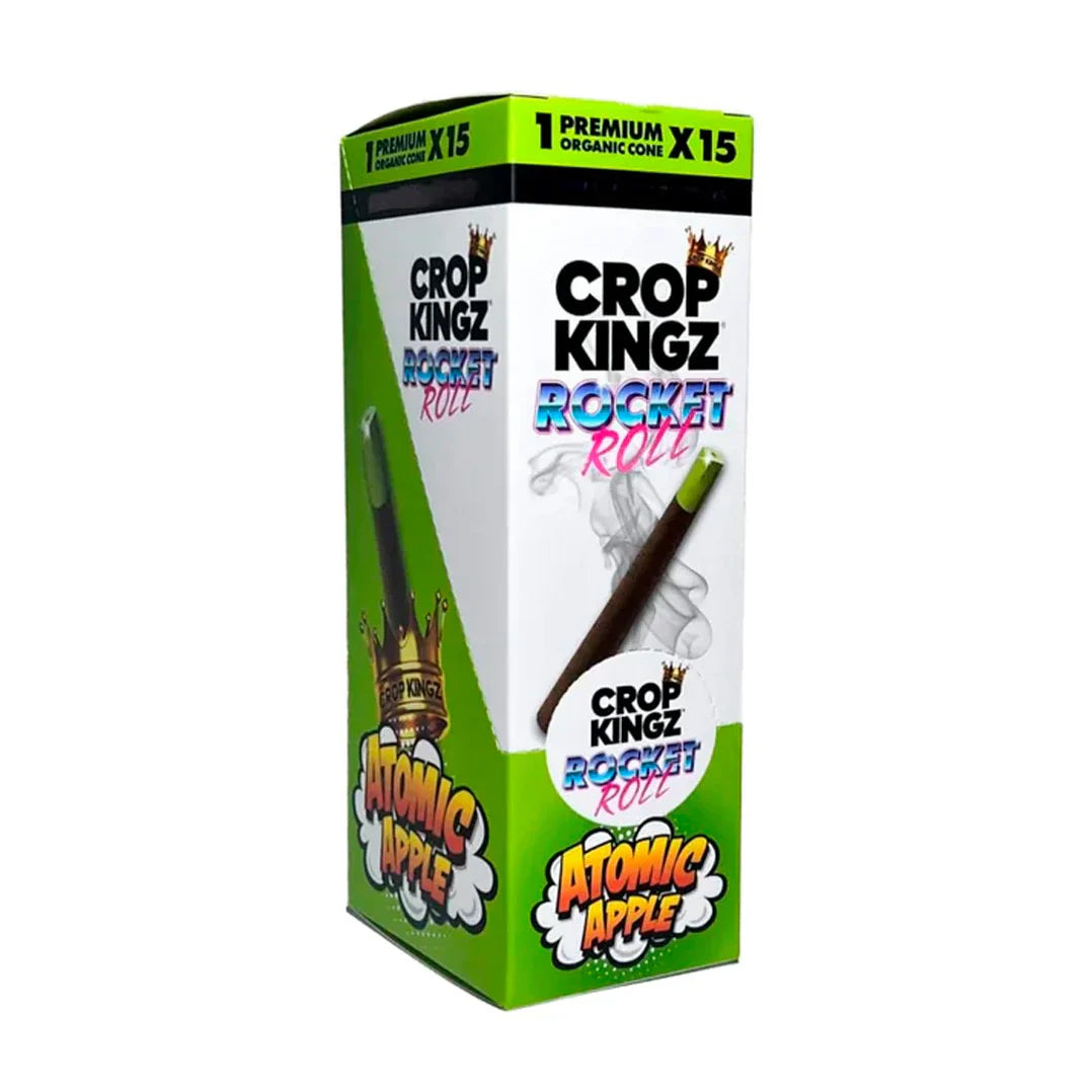 Crop Kingz | Rocket Rolls – Pre-Rolled Hemp Cones with Edible Candy Tip (15 Packs / Box)