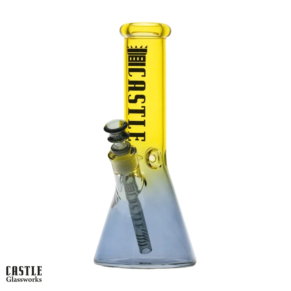 12" Electroplated Beaker Bong - 5mm Thick Glass