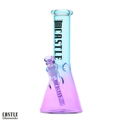 12" Electroplated Beaker Bong - 5mm Thick Glass