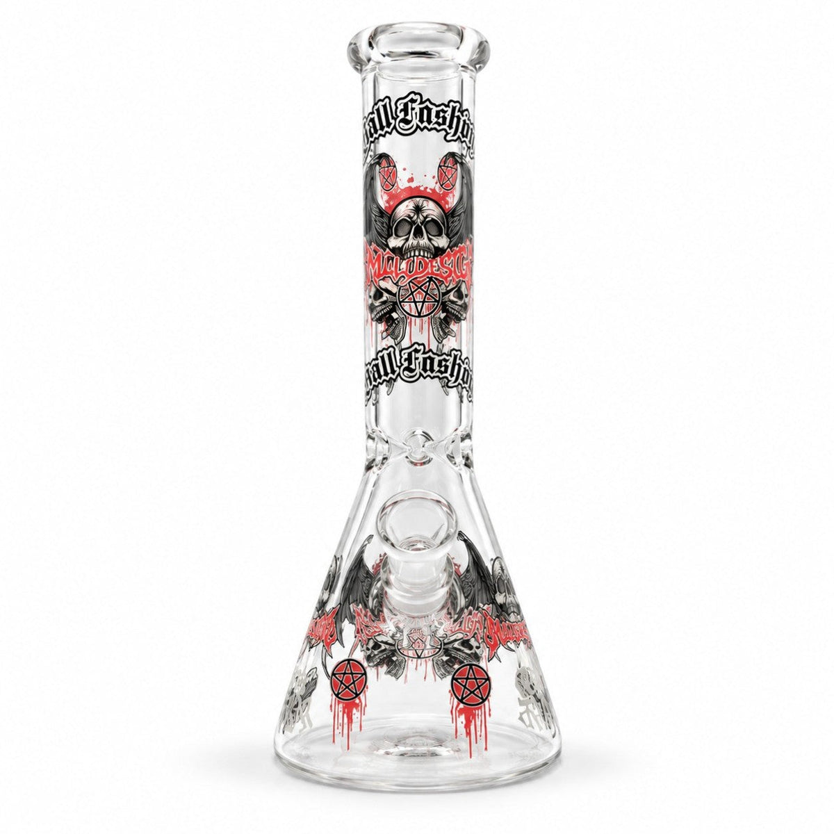 10" Glow-in-the-Dark Skull Graphic Beaker