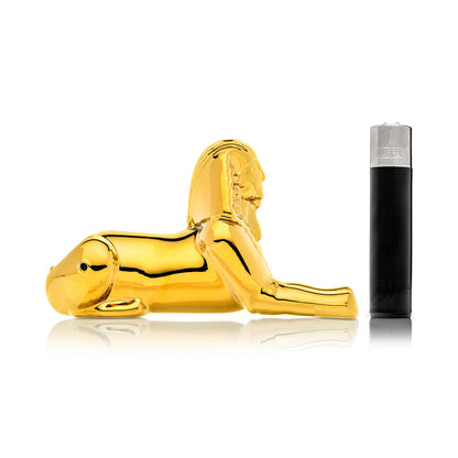 Hemper | 5" Ancient Egypt Hand Pipe – Sphinx Gold Edition [PP6062]