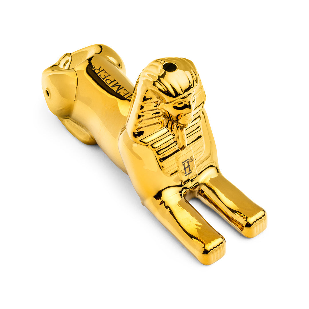 Hemper | 5" Ancient Egypt Hand Pipe – Sphinx Gold Edition [PP6062]