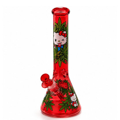 14" Character & Leaf Pattern Beaker