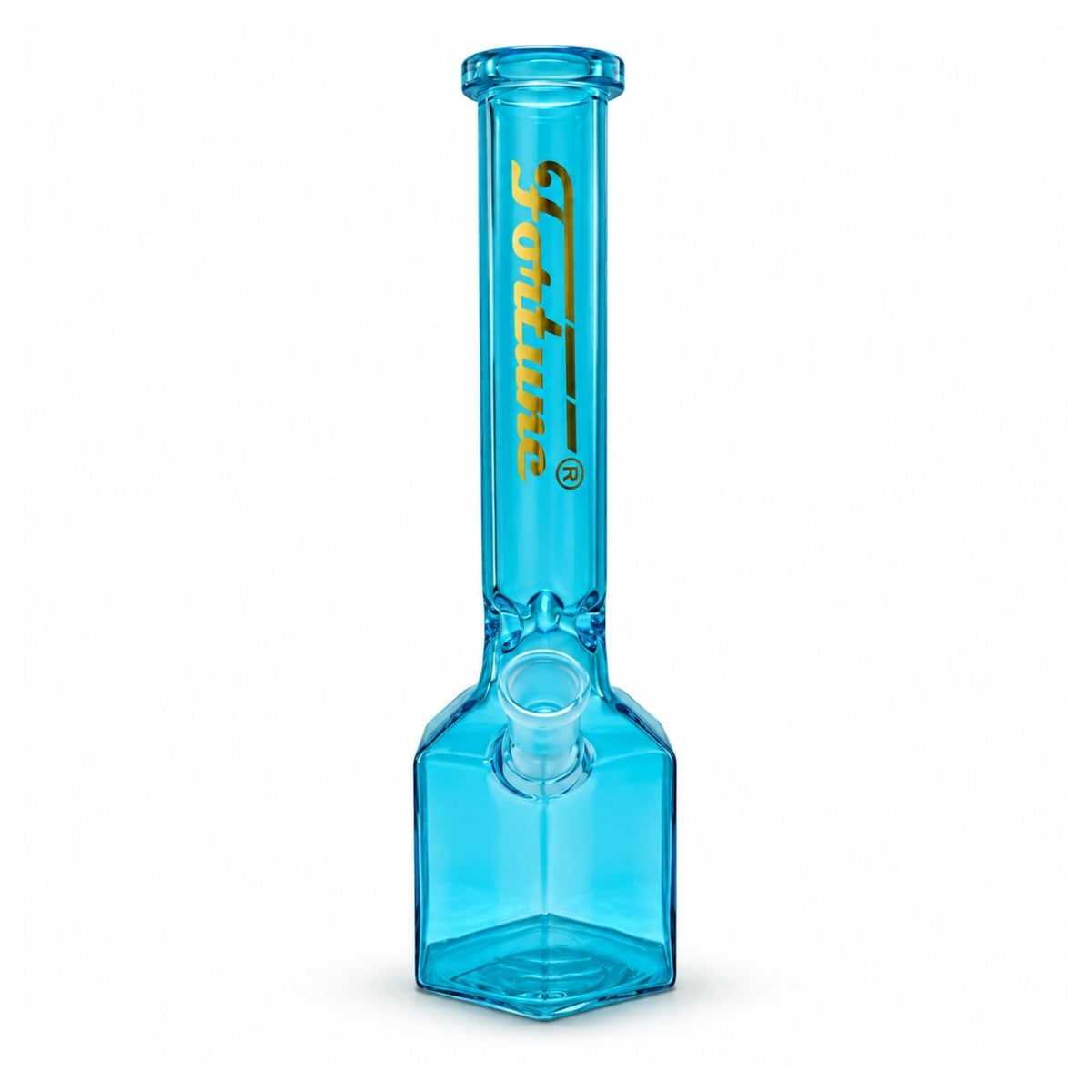 Fortune | 12" Full Color Hex Base Glass Water Pipe – 5mm