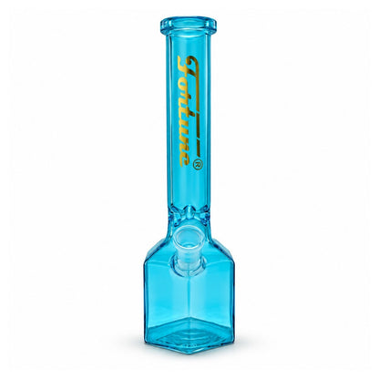 Fortune | 12" Full Color Hex Base Glass Water Pipe – 5mm