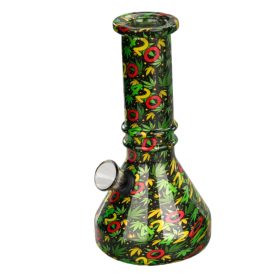 6″ Vivid Vault Beaker Mini Glass Bong – [JBLMIN-08-5]