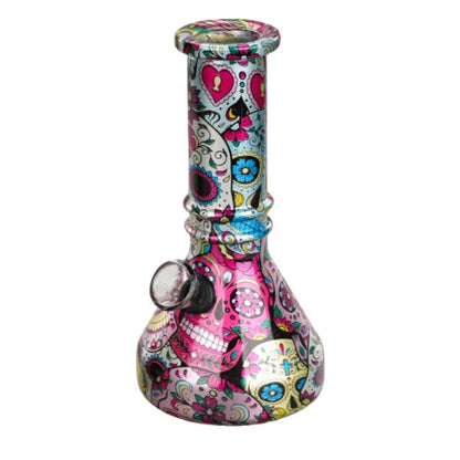 6″ Vivid Vault Beaker Mini Glass Bong – [JBLMIN-08-5]