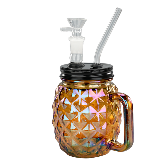 TOPPUFF® | 5” Pineapple Glass Bong-Surface Plating Colors [JTOP01.1003]