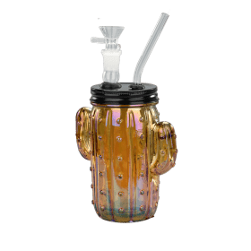 TOPPUFF® | 5″ Cactus Glass Bong – Surface Plating Colors [JTOP01.1004]
