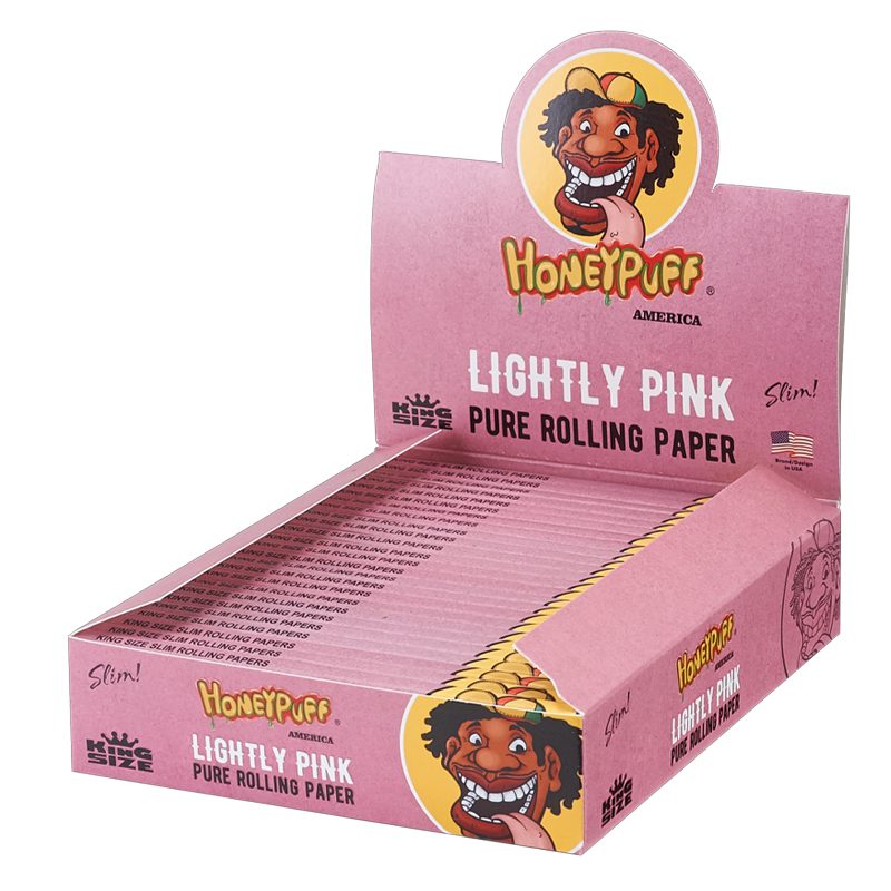 Honey Puff | Rolling Paper King Size – Lightly Pink [P1180-04]