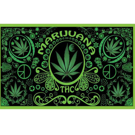 Digital Printed Marijuana Flag [M080]_0