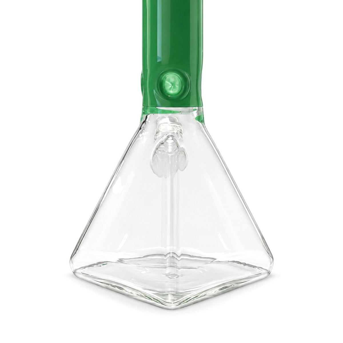 Fortune 18" 7mm Square Base Glass Water Pipe – 50mm Neck