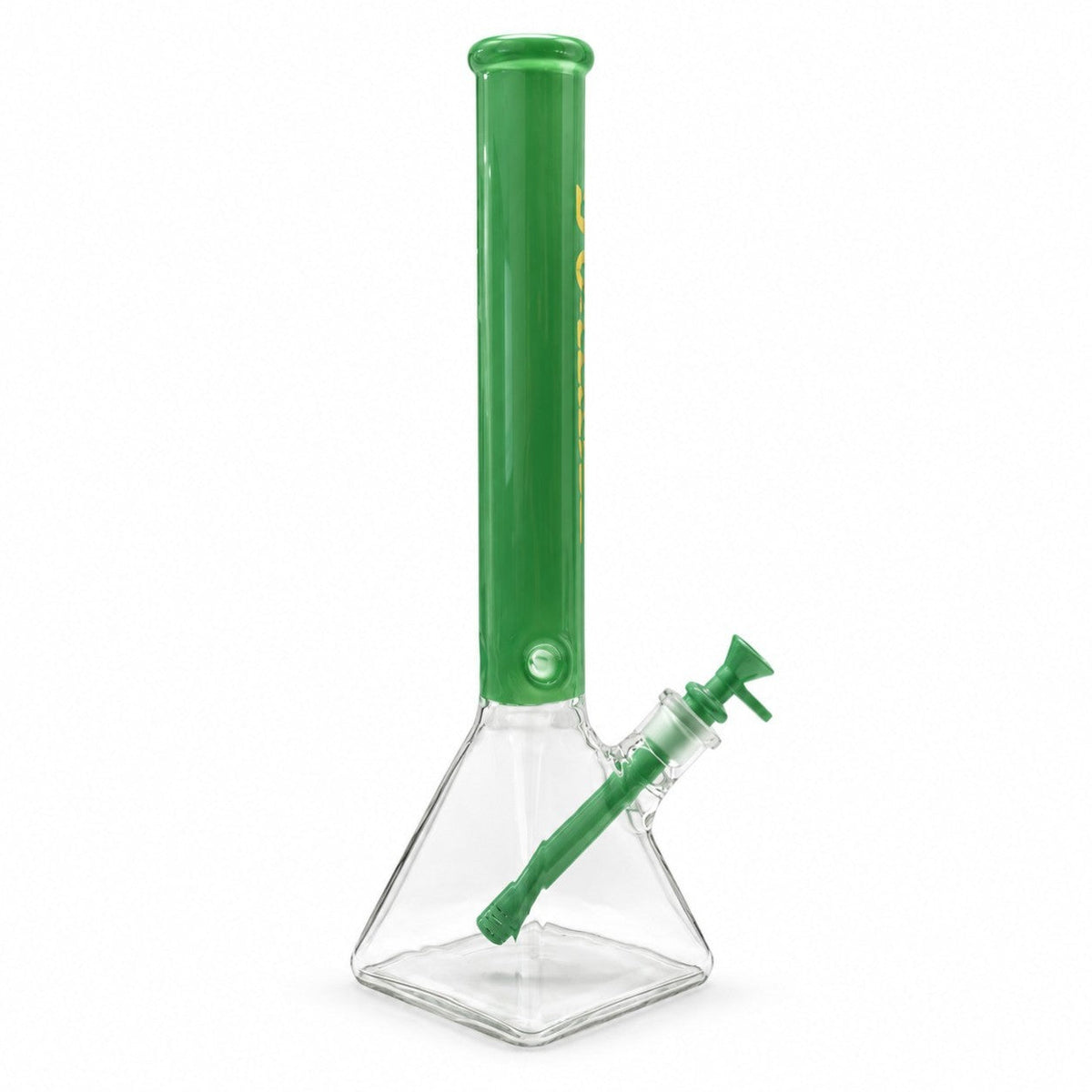 Fortune 18" 7mm Square Base Glass Water Pipe – 50mm Neck