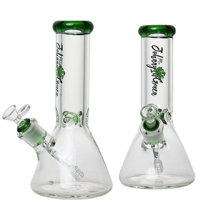 Johnny Green | 10″ Beaker Bong – 9MM Thick with Elephant Joint & Grid Percolator (MJG-001)