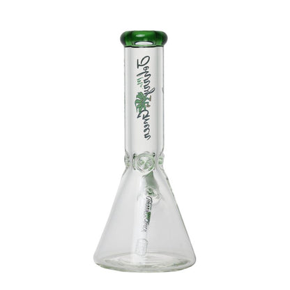 Johnny Green 12″ 9mm Beaker With Elephant Joint With Grid Percolator Slide – Green (MJG-002)