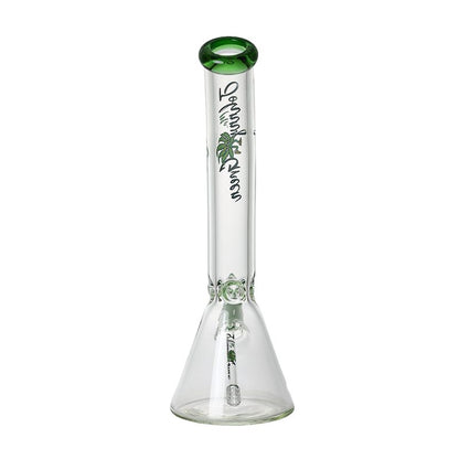 Johnny Green | 16″ 9mm Beaker Bent Neck with Grid Percolator Slide – Green (MJG-008)