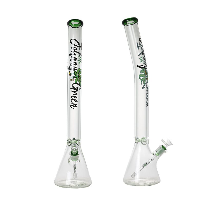 Johnny Green | 24″ Beaker Bong – 9MM Thick Bent Neck with Grid Percolator Slide (MJG-010)