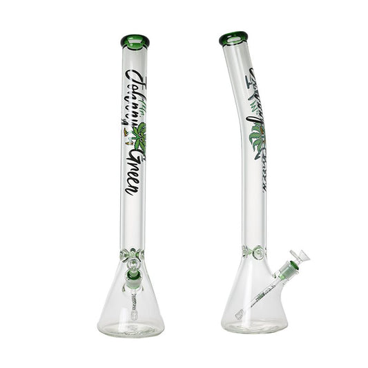 Johnny Green | 24″ Beaker Bong – 9MM Thick Bent Neck with Grid Percolator Slide (MJG-010)