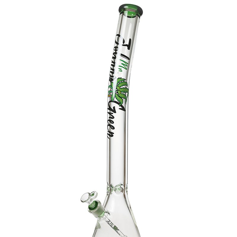 Johnny Green | 24″ Beaker Bong – 9MM Thick Bent Neck with Grid Percolator Slide (MJG-010)