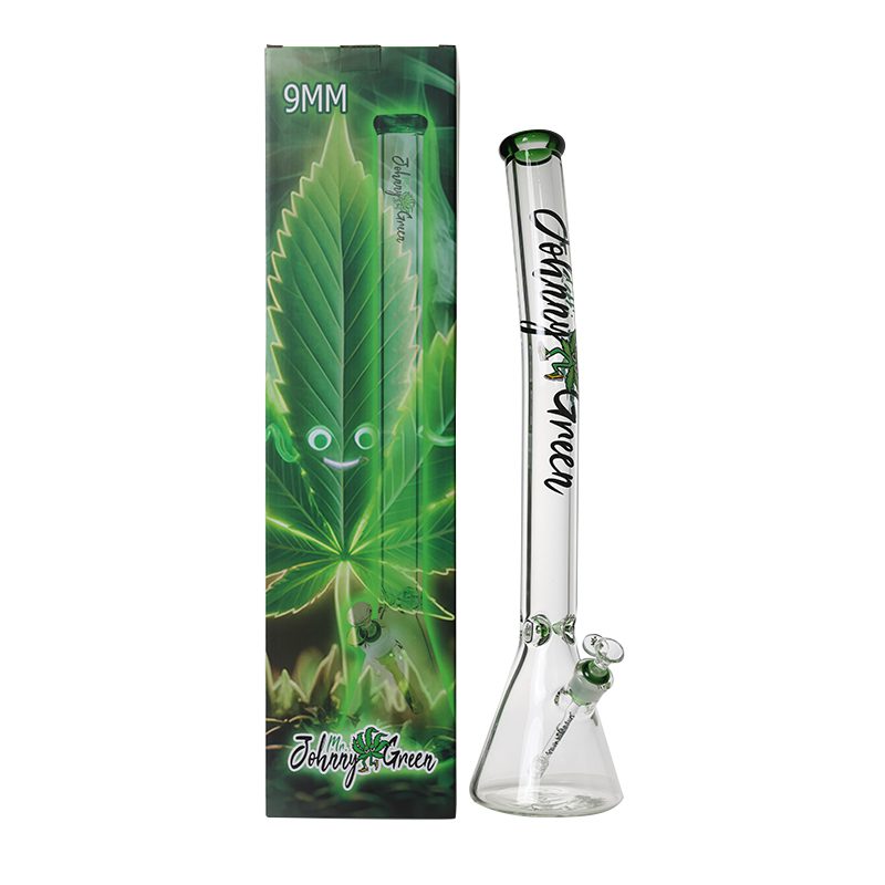 Johnny Green | 24″ Beaker Bong – 9MM Thick Bent Neck with Grid Percolator Slide (MJG-010)