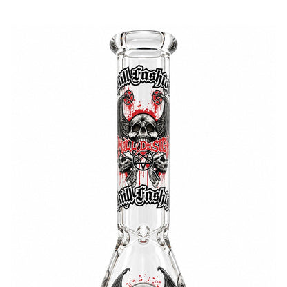 10" Glow-in-the-Dark Skull Graphic Beaker