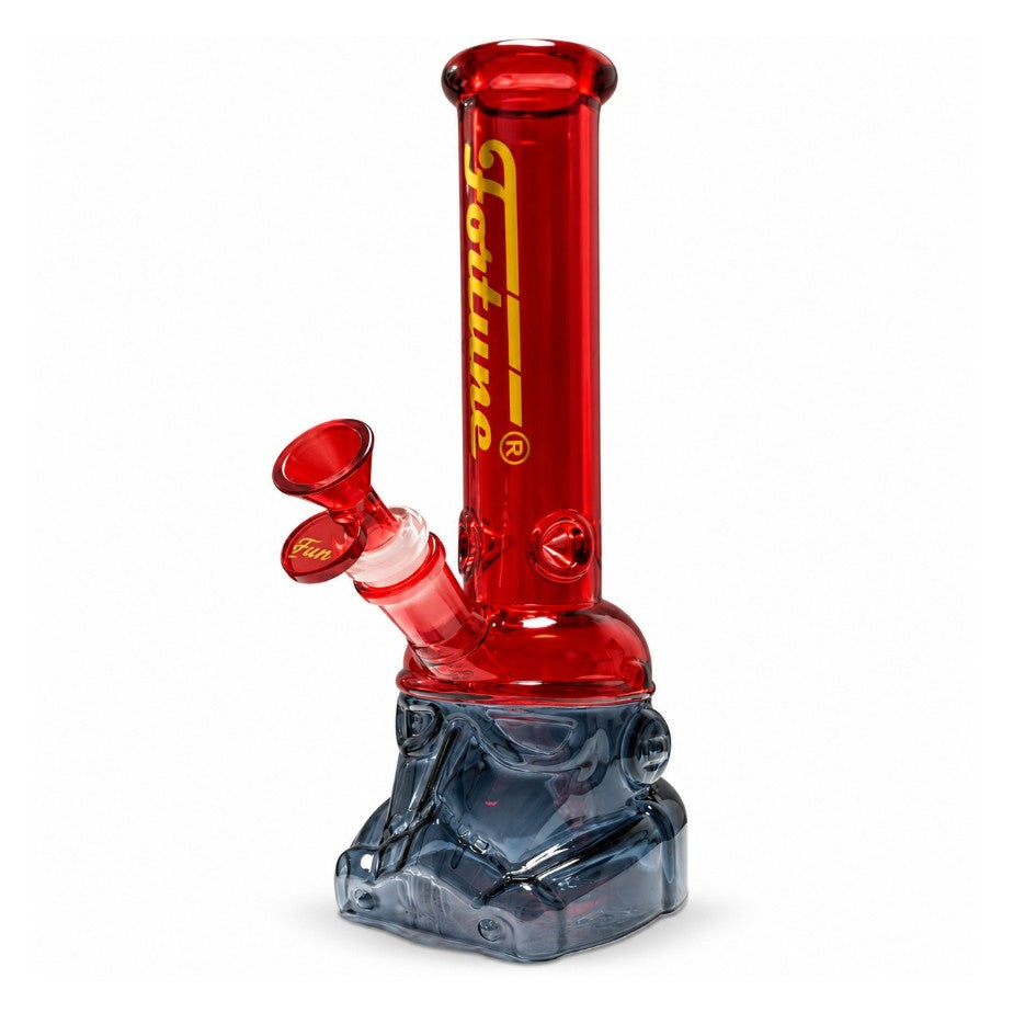 Fortune | 10" Novelty Helmet Glass Water Pipe