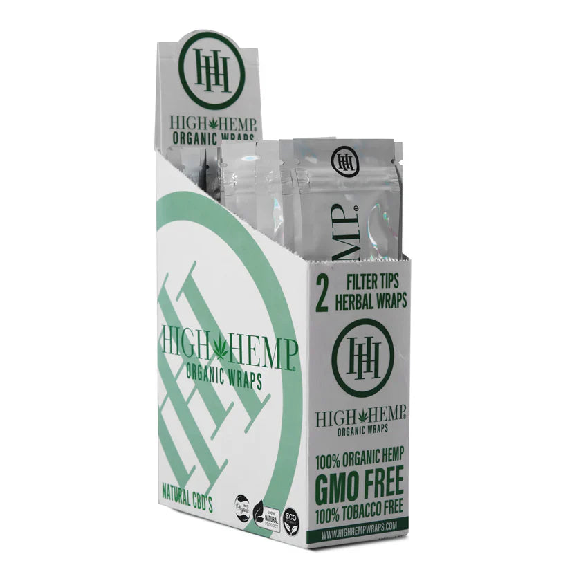High Hemp | Organic Wraps Wraps – 2 Count (25 Packs / Box)