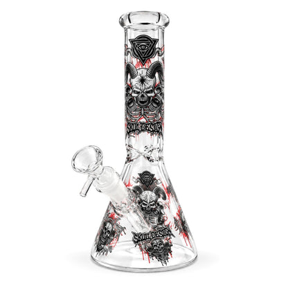 10" Glow-in-the-Dark Skull Graphic Beaker
