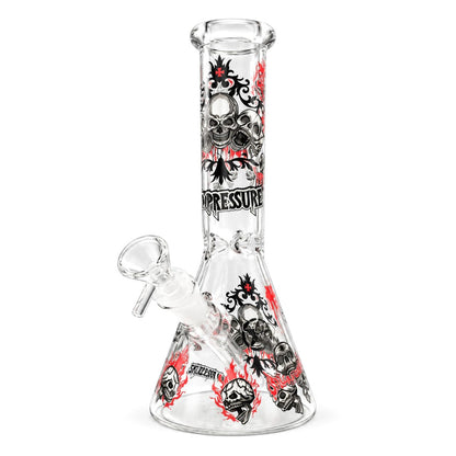 10" Glow-in-the-Dark Skull Graphic Beaker