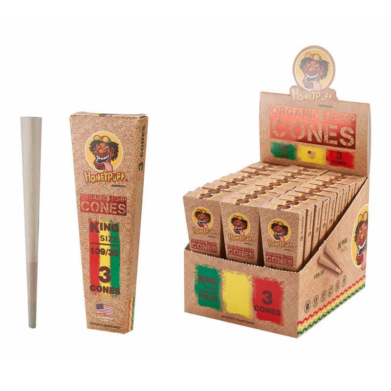 HoneyPuff | Pre-Rolled Organic Hemp Cones –  30 Packs/Display [P1173-01]