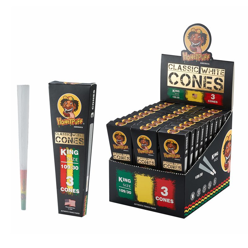 HoneyPuff | Pre-Rolled Single WhiteCones –  30 Packs/Display [P1173-03]