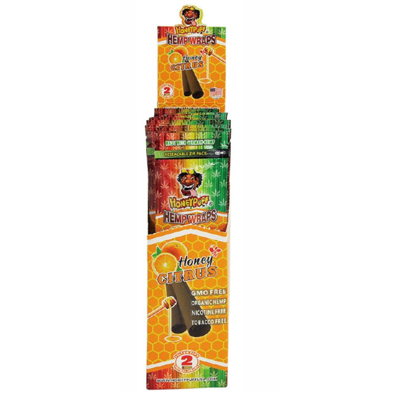 Honey Puff | Flavored Hemp Wrap-12 packs/display  [P809x]