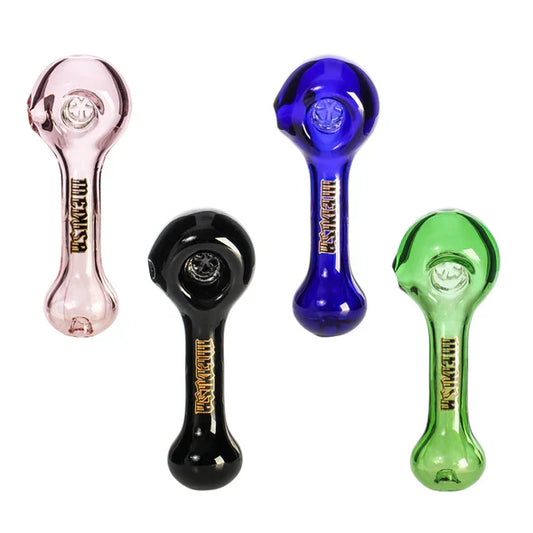 Medusa | 4" Hand Pipe with 5-Hole Glass Filter Screen – Assorted Colors