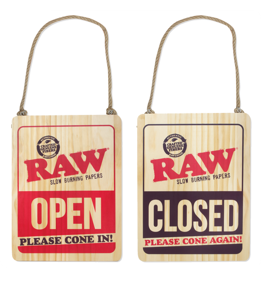 RAW | WOODEN OPEN & CLOSED SIGN_0