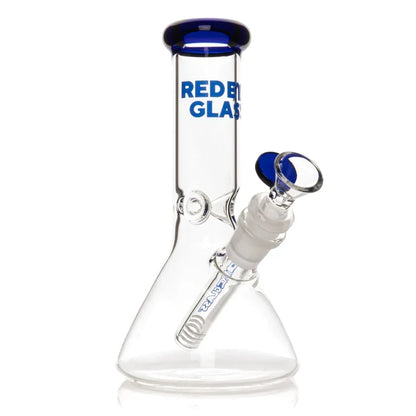 Red Eye Glass 8" Beaker Bong with Decorative Gift Box included