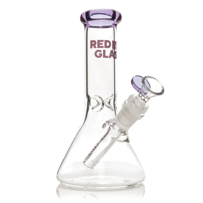 Red Eye Glass 8" Beaker Bong with Decorative Gift Box included