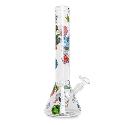 Red Eye Glass 15" Glow in the Dark Lost in Space Beaker Bong